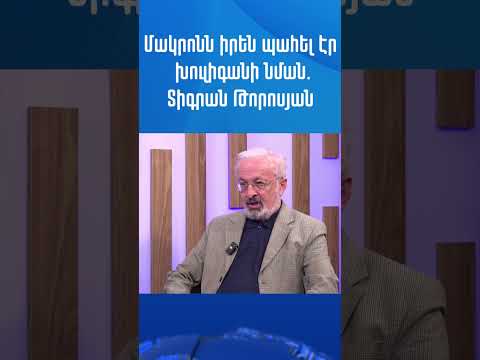 Մակրոնն իրեն պահել էր խուլիգանի նման. Տիգրան Թորոսյան