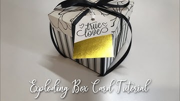 Exploding Box Card Tutorial 🖤
