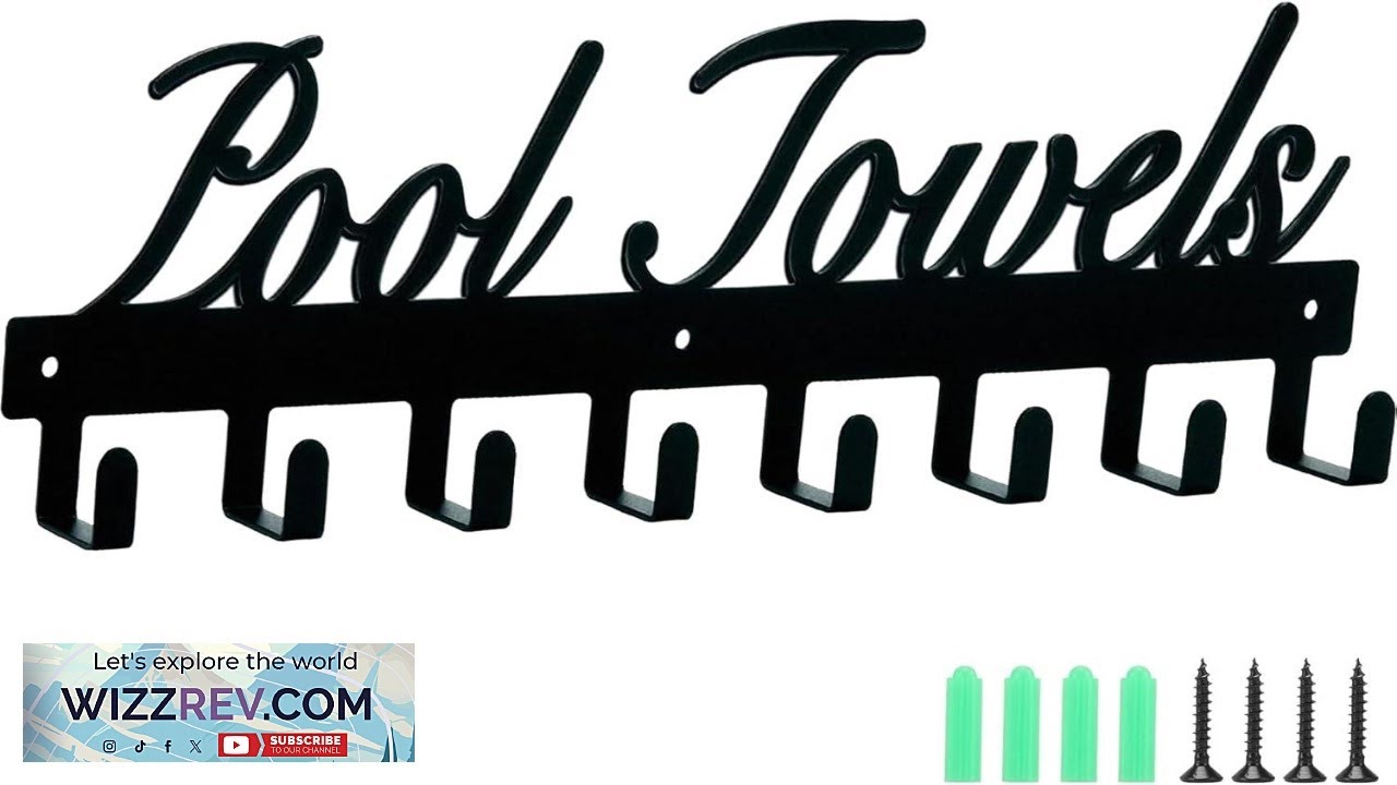 Pool Towel Rack Wall Mount Pool Towel Holder Towel Hanger Towel Hooks Review