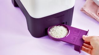 Tupperware Ricesmart Junior Rice Dispenser Storage First in First Out Fifo  5 Kg 