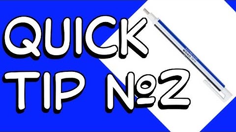 Quick Tip #2   Tombow Mono Zero Eraser