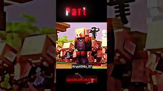 Minecraft Steve and Alex vs piglins King fight #shorts