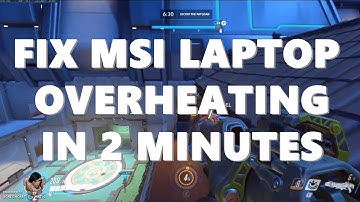 Fix MSI Laptop Overheating - GS65, GS75, GS73, GS63 & more in Windows settings (No Undervolting)