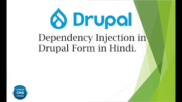Dependency Injection in Drupal Form | Drupal 8 dependency injection | Drupal Module Development