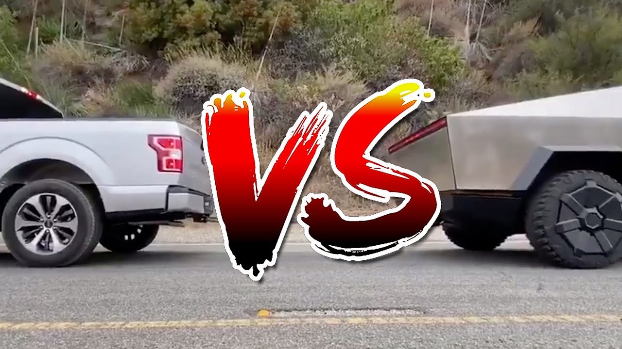 Tesla Cybertruck Vs Ford F 150 Battle Youtube