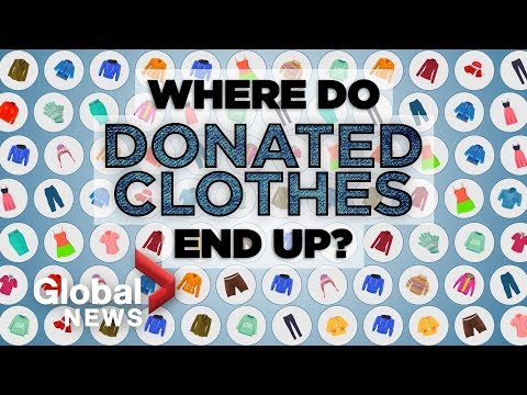 How donated clothes are sorted and reused