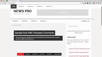 Fixed nav menu appearing upon scrolling in News Pro