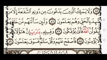 قرآن خامس تلاوة الآيات من ٨١ إلى ٨٩ من سورة الزخرف