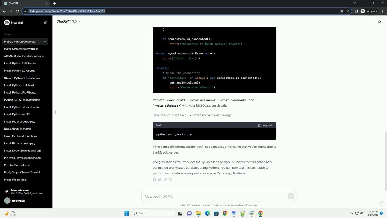 pip install mysql python3 - YouTube