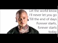Forever starts today - Linus Svenning (LYRICS)