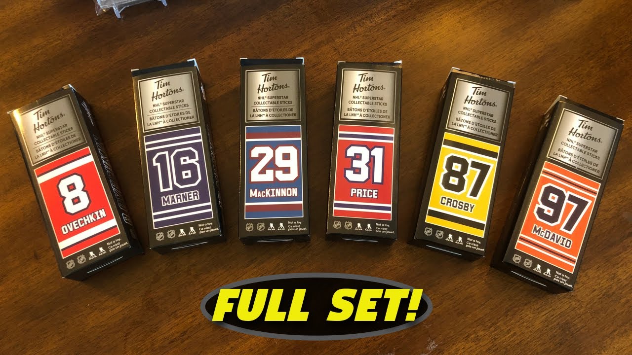 NEW Tim Horton's NHL Superstar Collectable Mini-Sticks -- Unboxing the ...