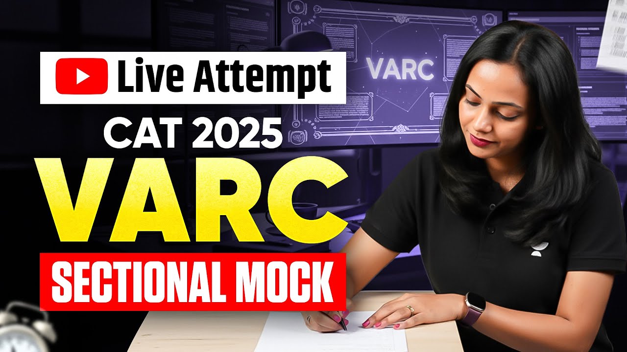 CAT 2025 VARC Sectional Mock | Live Attempt & Real-Time Analysis! - YouTube