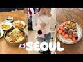 ENG ) ソウル一人旅 🇰🇷 念願叶いすぎ♡ POPUP商品紹介+大満足グルメ・カフェ 🍓 南大門 明洞 東大門 広蔵市場 孔徳 VLOG おすすめ 観光 買い物 ショッピング
