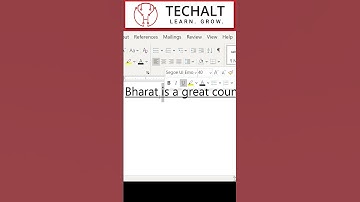 Underline text in Word #Techalt #shorts