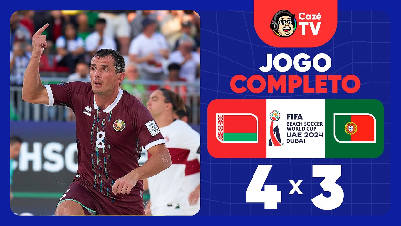 JOGO COMPLETO: BELARUS X PORTUGAL | QUARTAS | COPA DO MUNDO DE BEACH SOCCER DA FIFA™ 2024