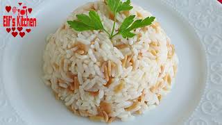 Rice Pilaf with Orzo : Amazing Turkish Pilav