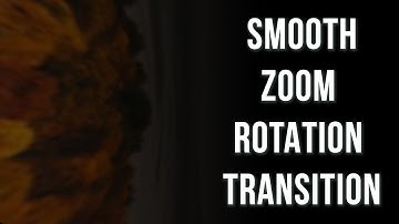 Smooth Zoom Rotation Transition in After Effects | Transition in After Effects