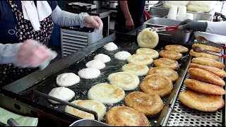 평택 생활의 달인 호떡, 30년 내공 호떡 달인 부부, 찹쌀 꿀호떡 / glutinous rice pancakes / Korean street food