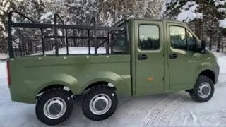 НОВЫЙ российский пикап ГАЗ 4×4 с двухрядной кабиной 2024