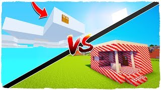 👉 ¡Casa de NUBES vs casa de CARAMELOS! - MINECRAFT