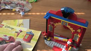 Building Lego Disney Mickey & Friends Fire Truck & Station SET 10776 4K