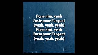 Damso pour l'argent paroles lyrics