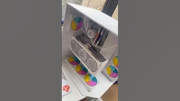 Now that’s a budget build 🥱 || Credit: TikTok/robpaperpc | #gaming #cardboard #pc #gamingmemes