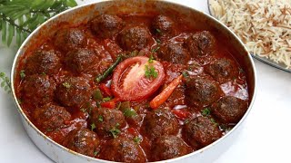 Dawood Basha kebab. An amazing version of a traditional meatballs recipe served with rice!