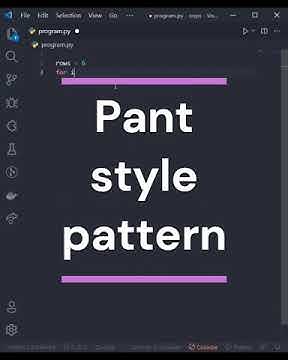 You want to Print Pant style pattern of numbers using python then watch ...