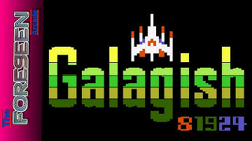 Galagish (August 19th, 2024 Build) - Atari 5200 / Atari 8-Bit Homebrew Gameplay