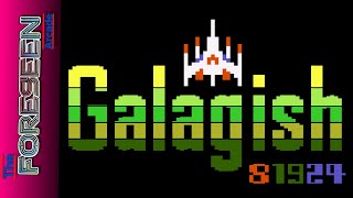 Galagish (August 19th, 2024 Build) - Atari 5200 / Atari 8-Bit Homebrew Gameplay