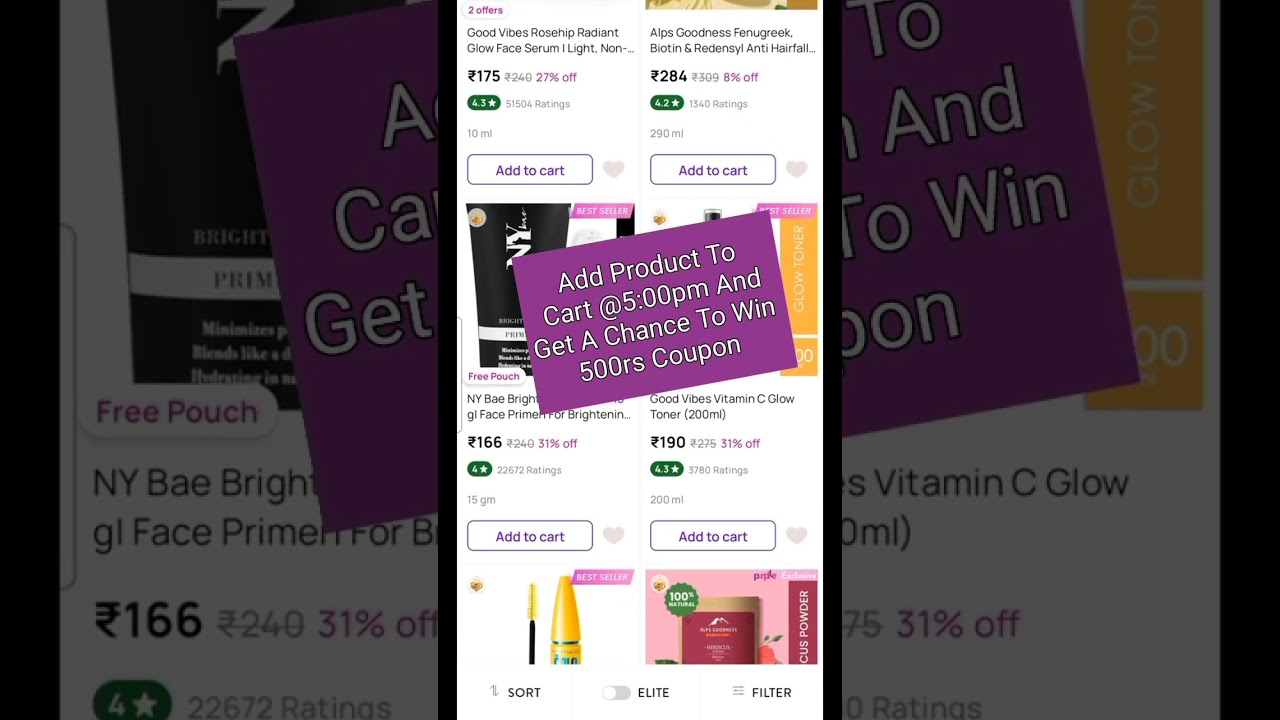 purplle 500rs free shopping coupon🆓️ purplle navratri sale 