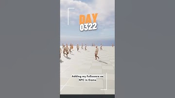 Day 0322 .. Adding my followers as NPC in game ..#unrealengine #ue5