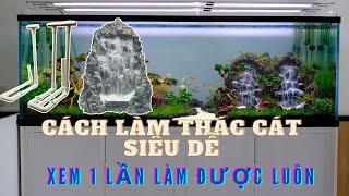 Làm Thế Nào Để Làm Thác Cát Bể Thuỷ Sinh - Xem 1 Lần Làm ĐƯỢC LUÔN  - Sand Waterfall Aquarium