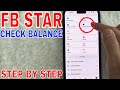 ✅  How To Check Facebook Star Balance 🔴