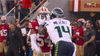 49ers Seahawks 2023 Rivalry | Hard Hitting/Fights (wk 14)