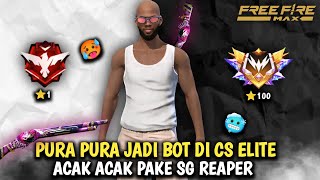 24 Hours of Push Clash Squad Disguised as Bots in CS Elite Randomly Using SG Reaper