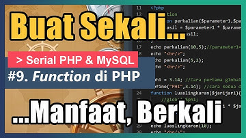 Membuat Function di PHP | 09. PHP & MySQL