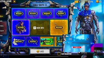 Buying the Legendary Spear - Striking Azure & Unveil by Opening the LETHAL AZURE Lucky Draw in CODM🎮