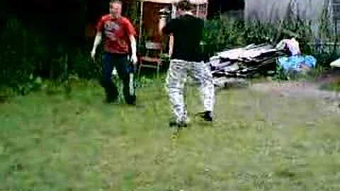 full contact out off cage fight (another beating)