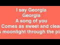 India Arie - Georgia on my mind (Lyrics)
