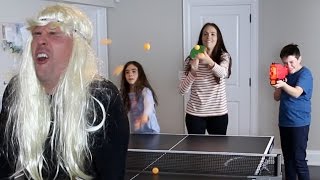 PING PONG vs NERF GUN!!