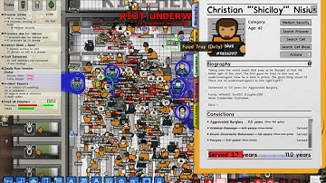 Prison Architect | Med & Max sec riot | 50+ Prisoners