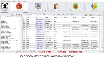 facebook api to extract data