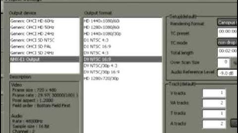 02.01. Project Settings [EDIUS 4]