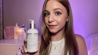 АСМР Забота перед сном 🌌💖 Уход за кожей и Массаж. Тихий голос | ASMR Nighttime Skincare & Massage