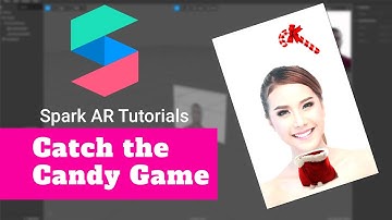 Catch the candy head controlled game created by Spark AR