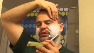 How to use shave with use a straight razor Western Japanese kamisori Henkotsu, part 1