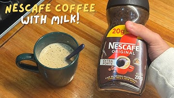 How to Make Nescafe Instant Coffee With Milk