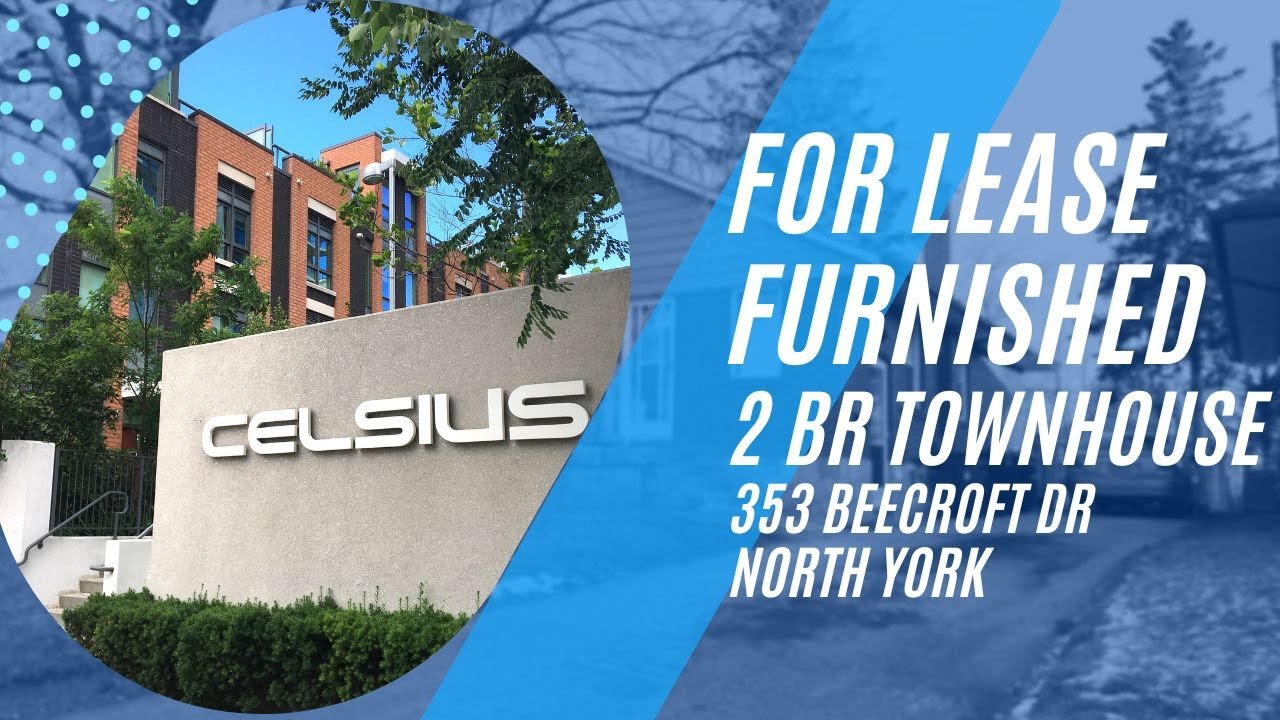 Leased. For Rent Luxury 2Br Townhouse At Finch Yonge North York YouTube